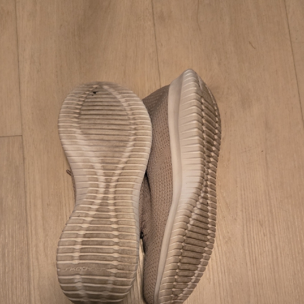 Skechers Women's Tan Knit Sneakers - Picture 3 of 5